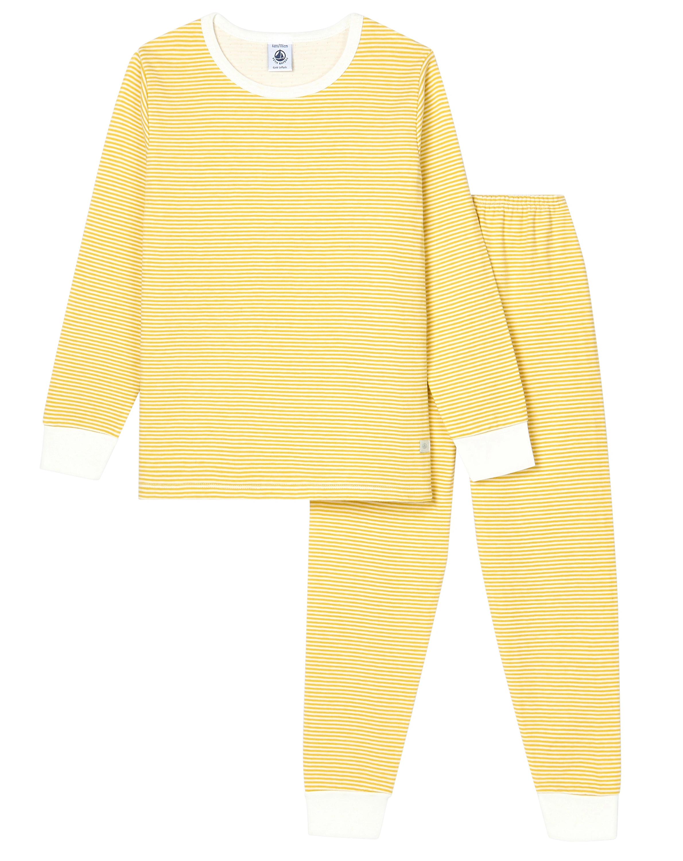 Schlafanzug TRIOMPHE lange in ocre/marshmallow