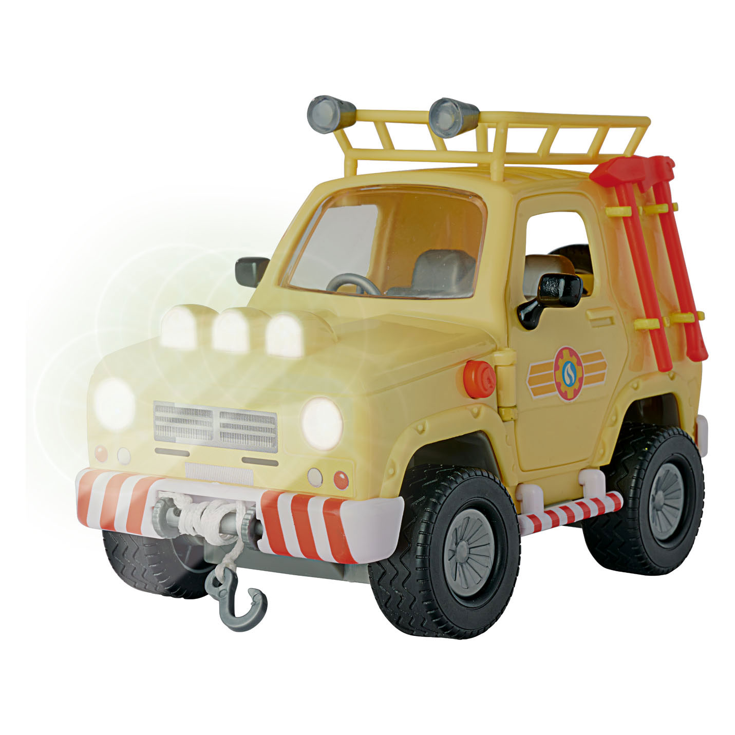 Brandweerman Sam Mountain 4x4 Jeep met Figuur