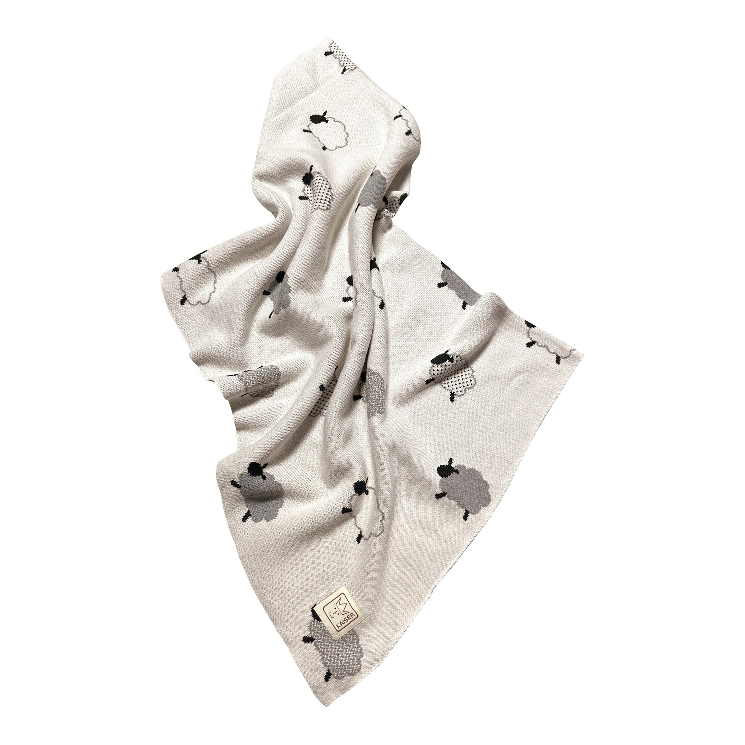 Kaiser Babydecke Strick 80x100 cm Organic Cotton Schaf / beige
