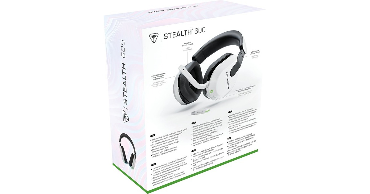 Turtle BeachStealth 600 Gen3 Wireless Multiplatform  over-ear gaming headset  (Wit, XBox, Bluetooth / 2,4GHz)