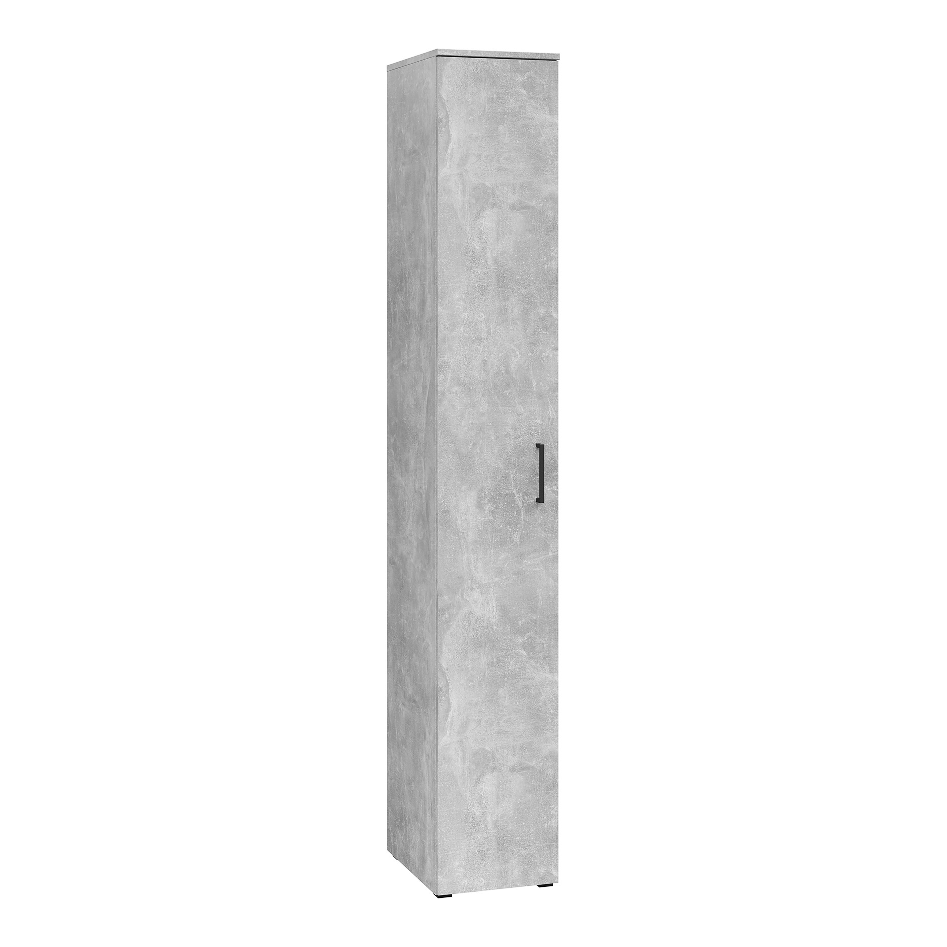 Drehtürenschrank - Betonoptik - Breite 30 cm