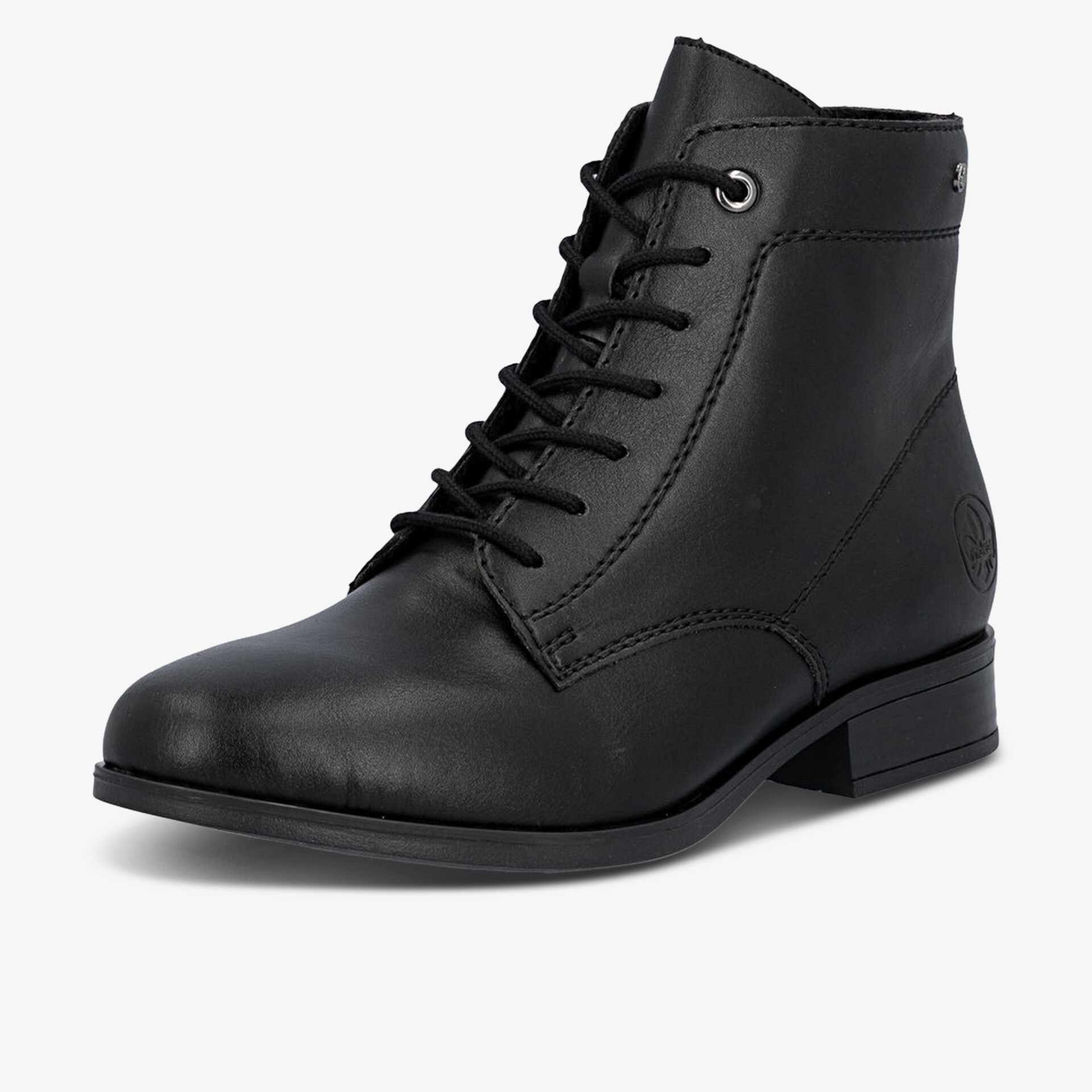 rieker Damen Schnürstiefeletten schwarz