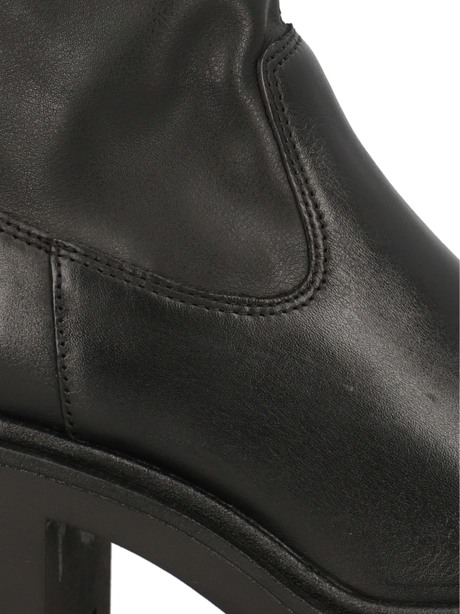 Lederkombination Stiefelette