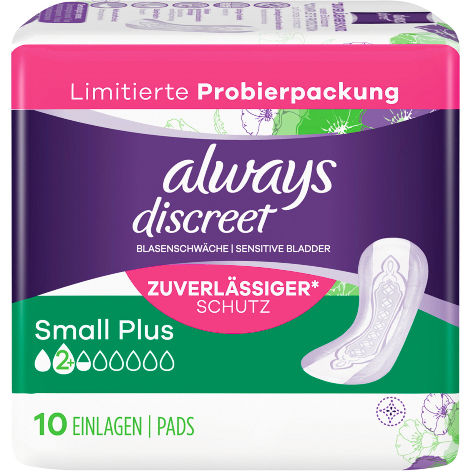Always Discreet Inkontinenz Einlagen Small Plus 10 Stück