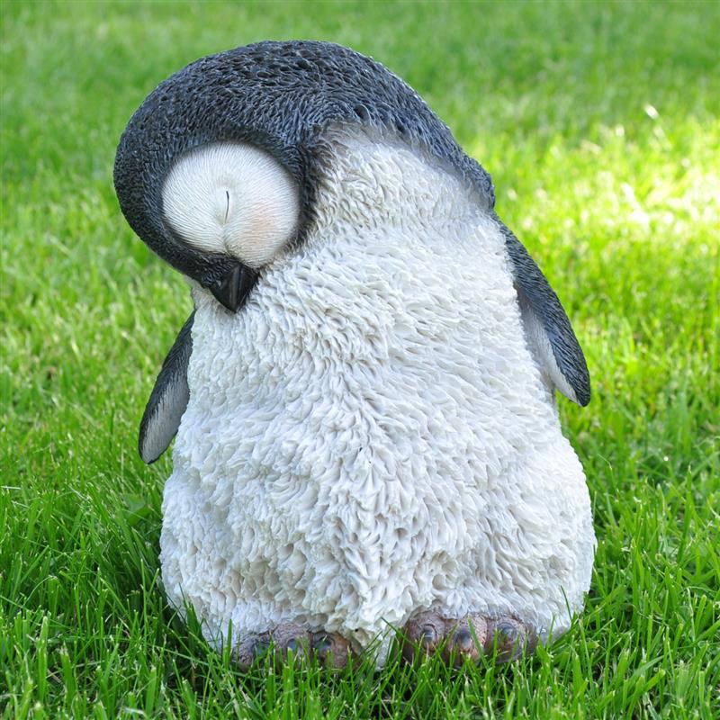 Dazikemo Dekofigur Gartenfigur Pinguin 20 x 14 cm