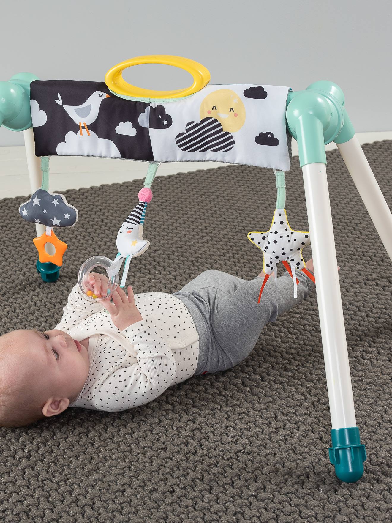 Arco de atividades BUKI Mini Moon bege