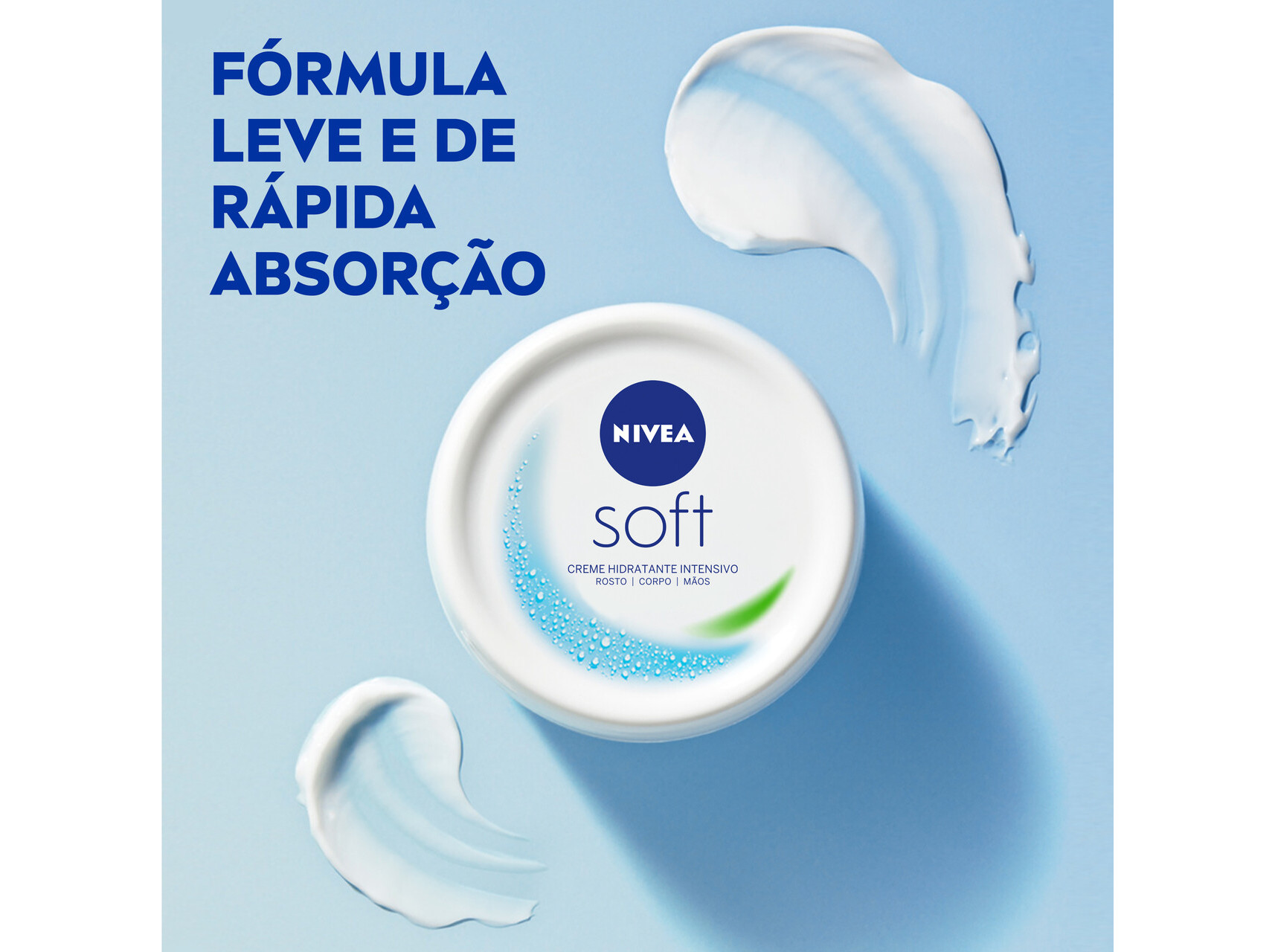 CREME DE ROSTO CORPO E MÃOS SOFT NIVEA 50 ML