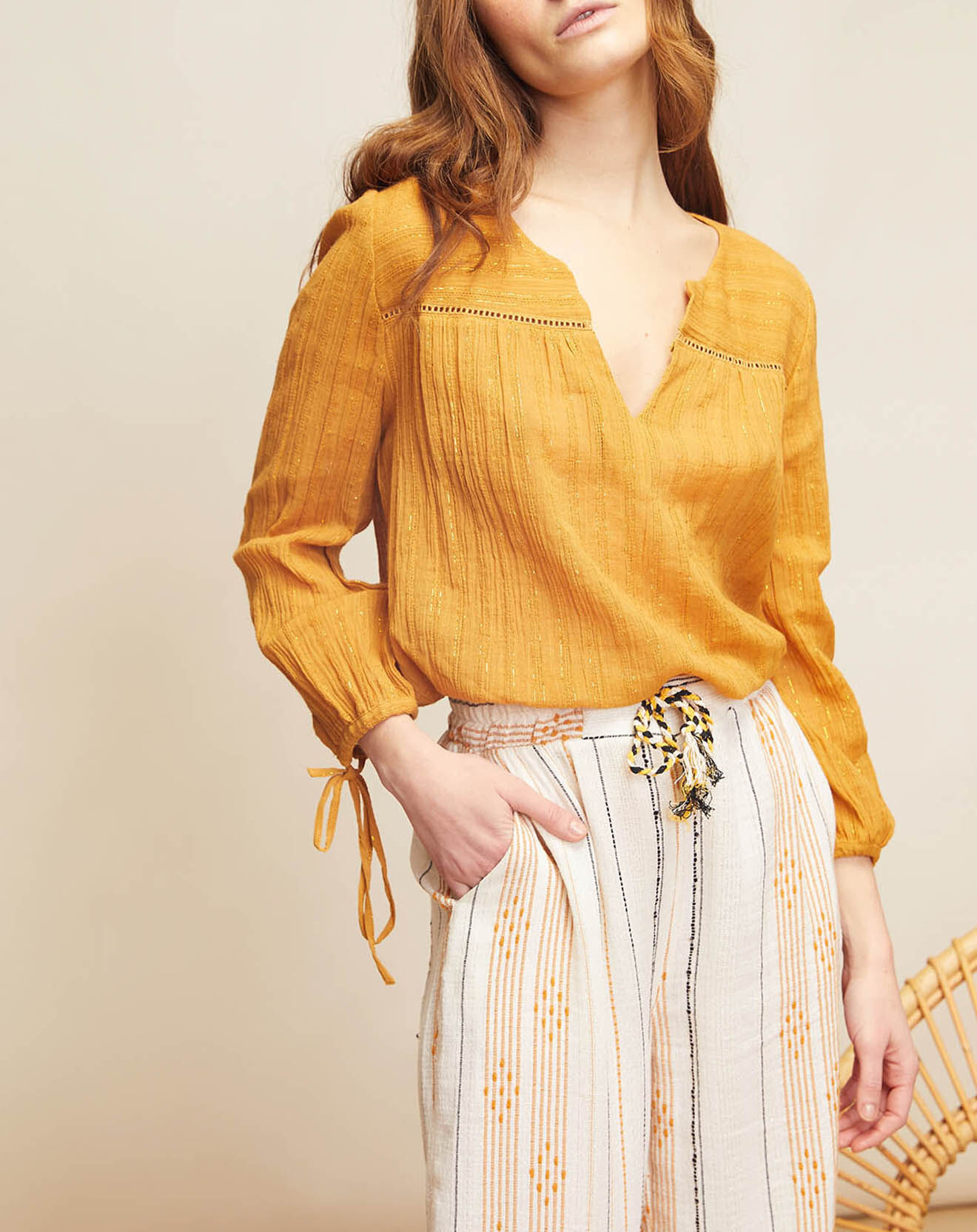 Louizon Blouse Nicole ocre