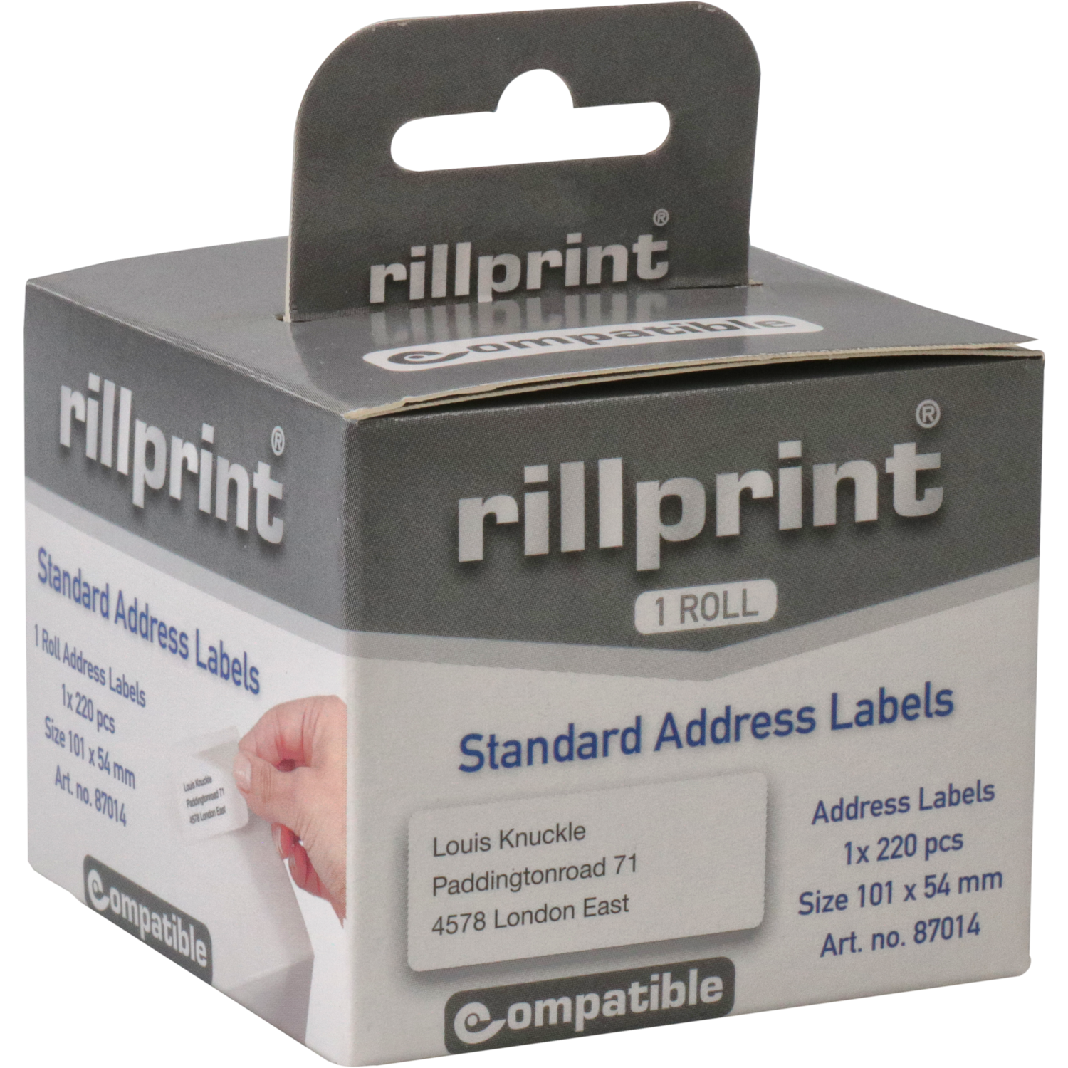 Dymo Etiket, papier, 101x54mm, wit