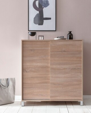Schuhschrank 100 x 108 cm Sonoma Eiche-Dekor