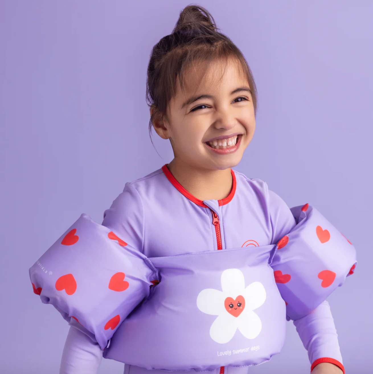 Swim Essentials Swim Essentials Puddle Jumper Lila hartjes 2-6 jaar