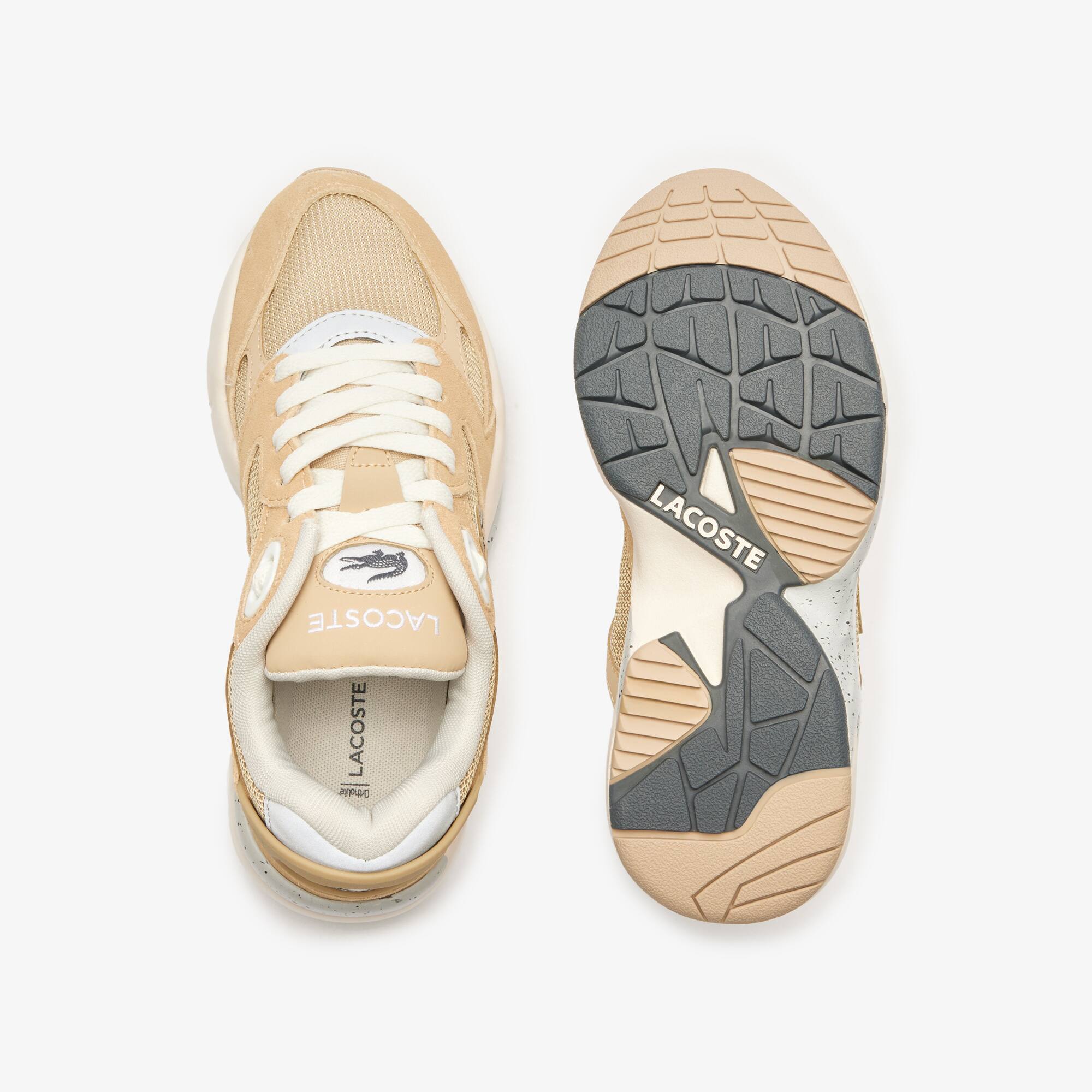 Sneakers Storm 96 Lo Vintage femme en cuir Sneakers - Beige - Lacoste - Femme