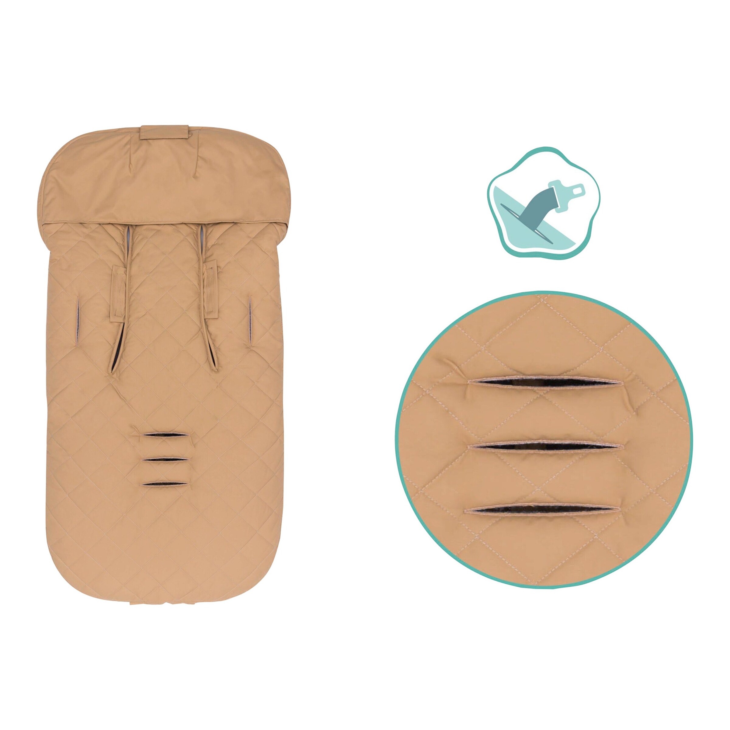 babycab Winterfußsack Mala cappuccino