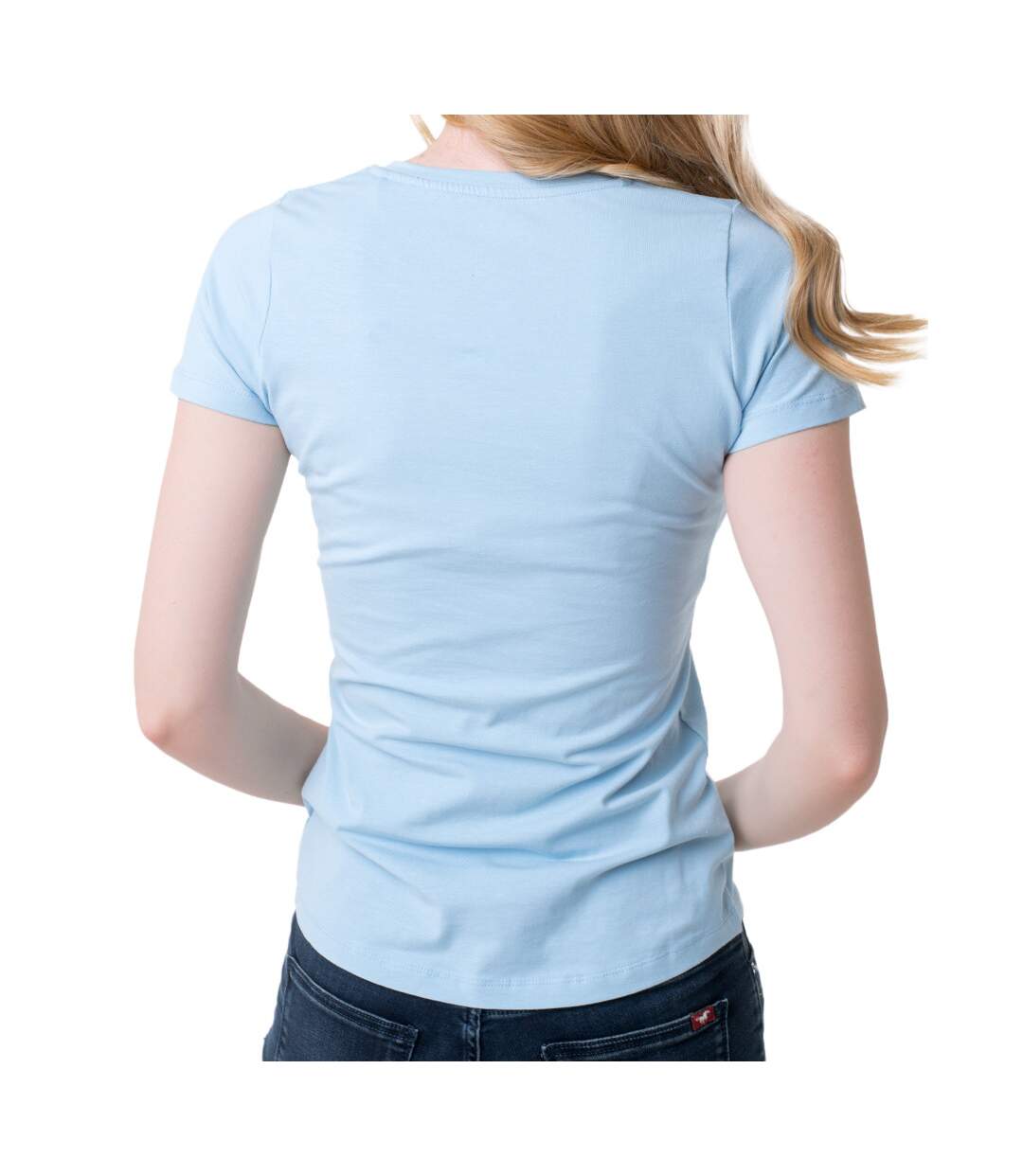 T-shirt Bleu Femme Pepe Jeans New Virginia