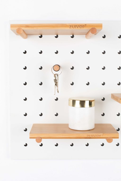 Zuiver Pegboard Bundy wanddecoratie  wit