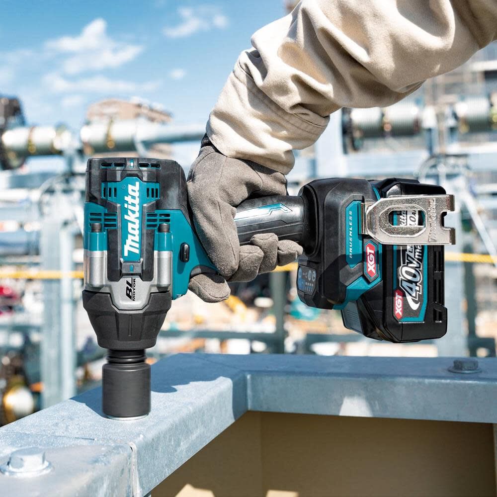 Makita 40V max XGT Impact Wrench Kit 1/2" Sq Drive with Detent Anvil