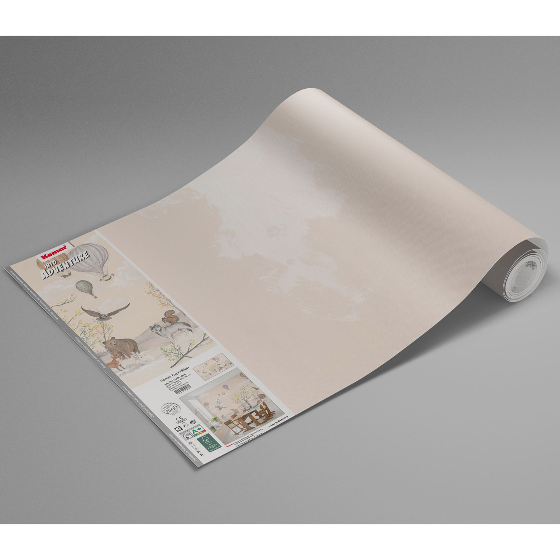 Vlies-Fototapete FOREST EXPEDITION - bunt - 450x280 cm