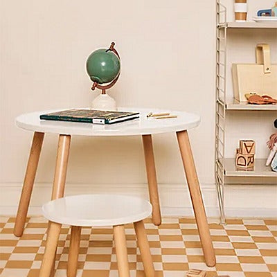 Kids Concept Bord og Stoler, Hvit
