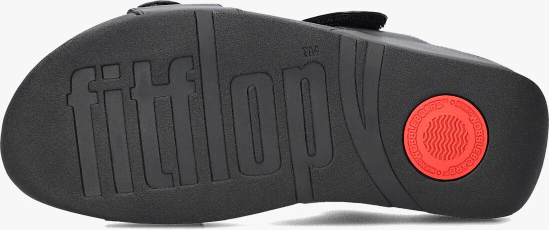 zwarte fitflop slippers lulu adjustable shimmerlux sides