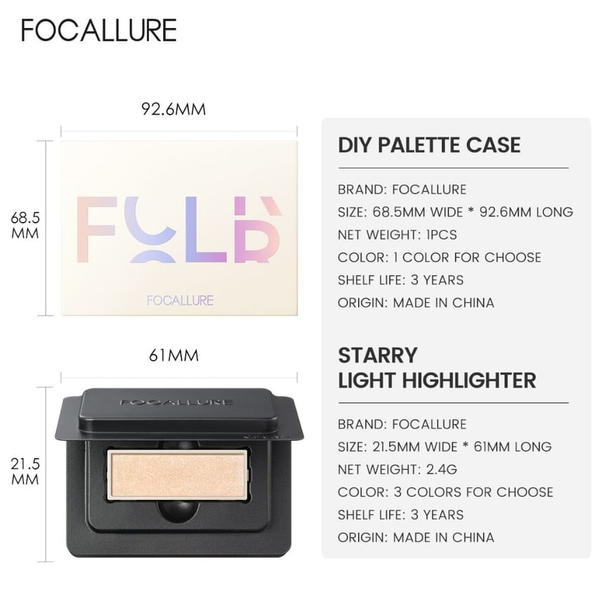 FOCALLURE - Matte contour vervagen - 4 kleuren