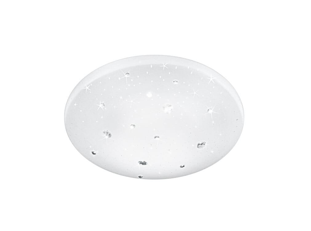 Deckenlampe Achat Weiß Acryl/Sterneffekt Ø 27,5 cm