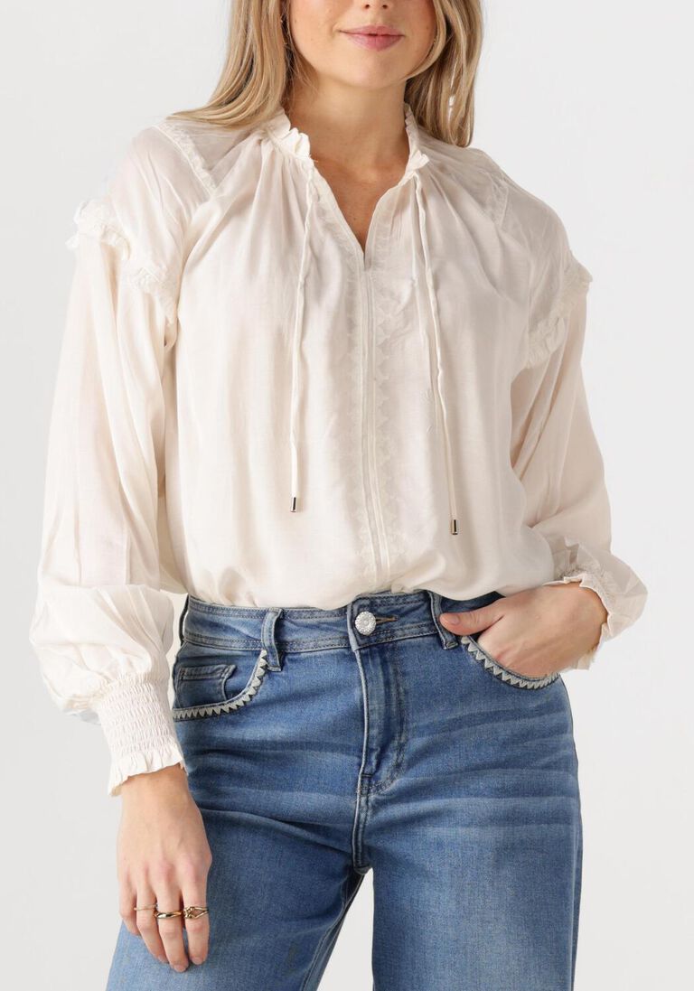 gebroken wit mos mosh blouses mmmarb sansa emb blouse