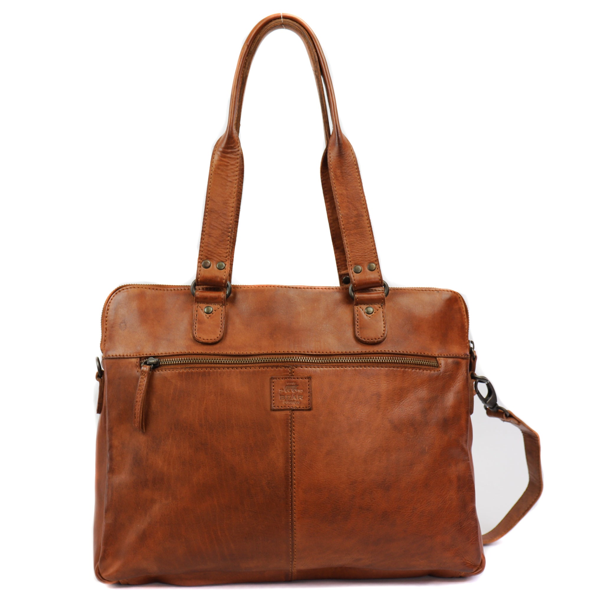 Hand-/schoudertas 'Lia' cognac Cognac