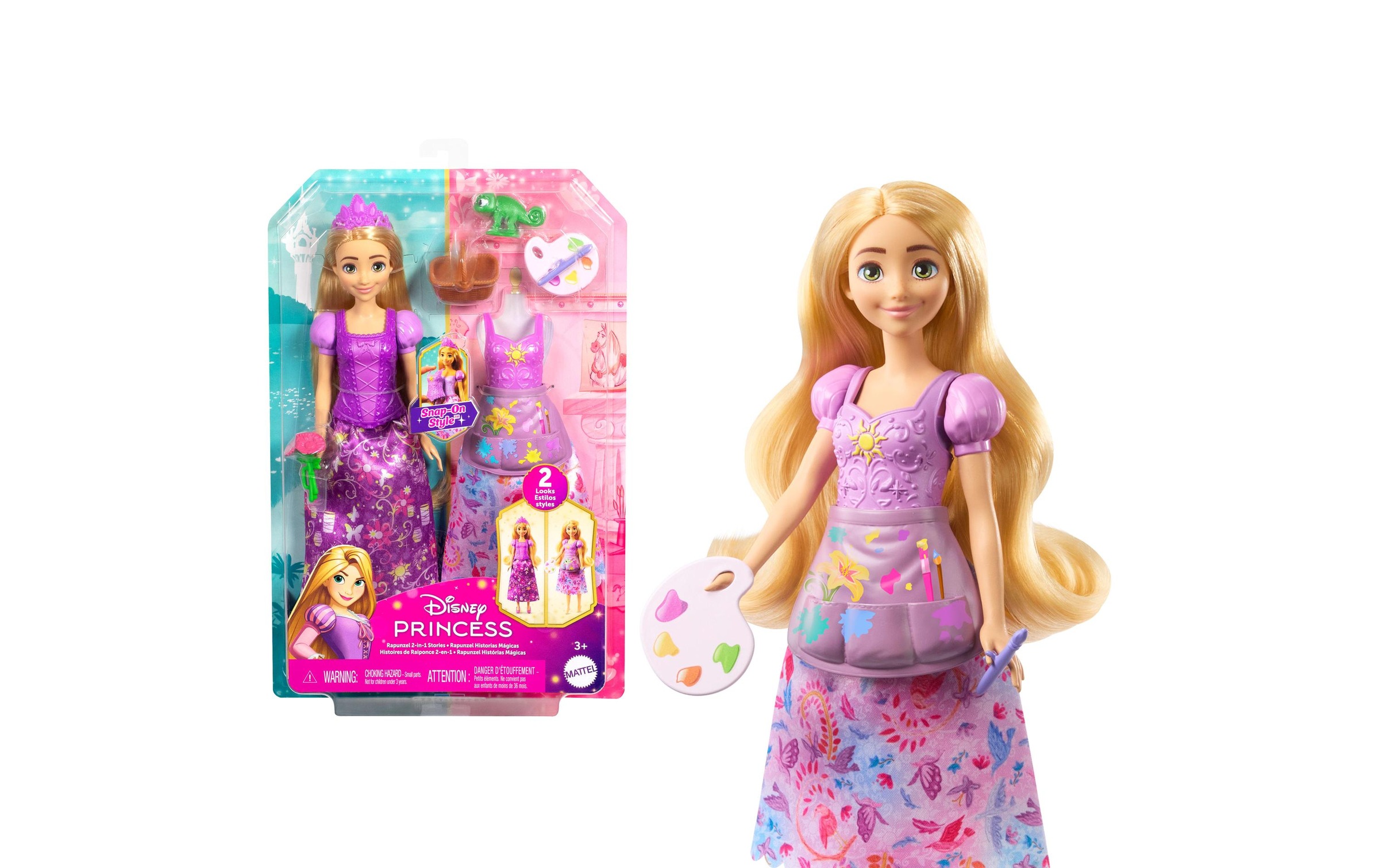 Disney Princess Anziehpuppe »2-in-1-Geschichten Rapunzel-Modepuppe«