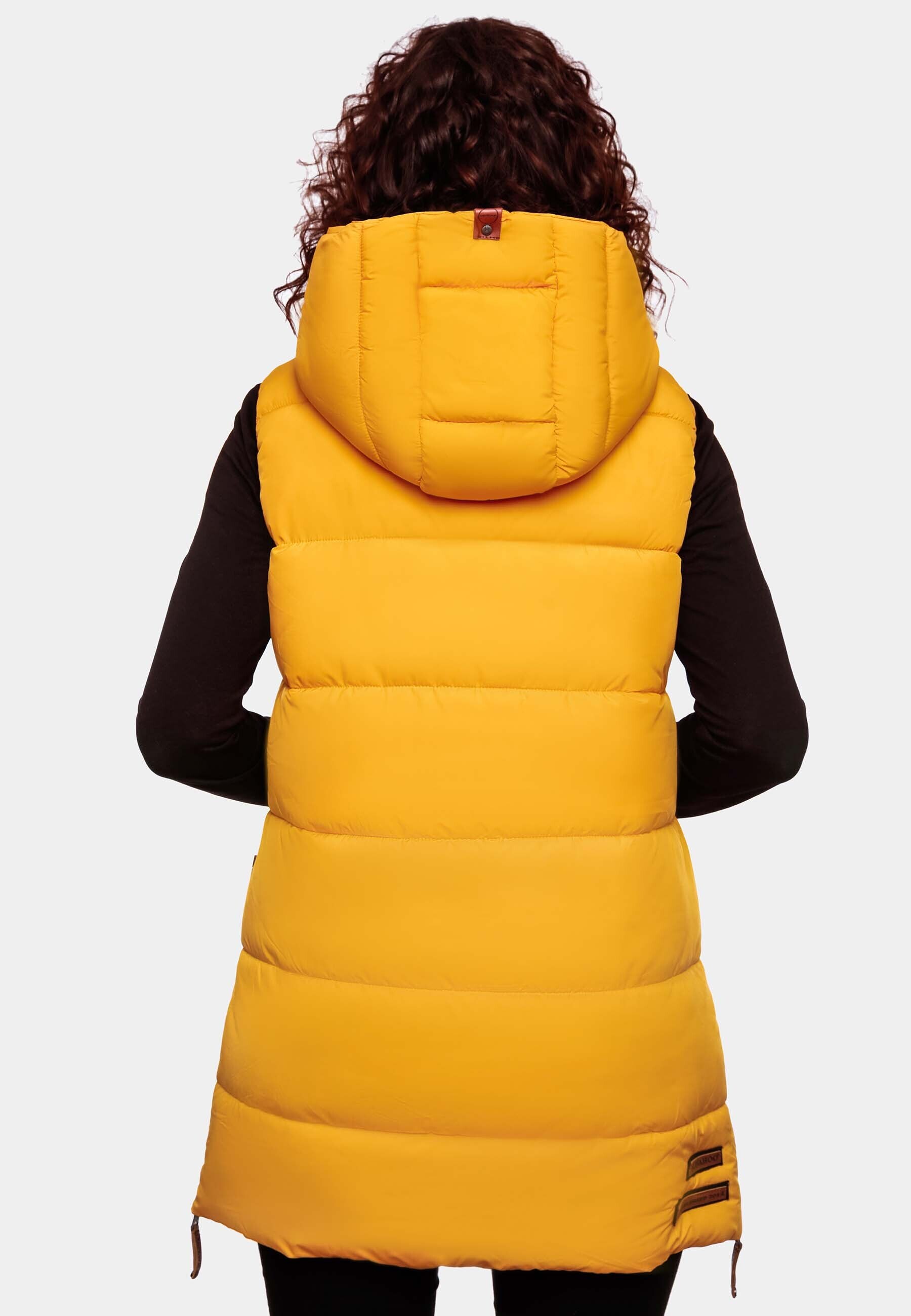 NAVAHOO Damen Designer Steppweste ärmellose Weste mit Kapuze Madilynaa