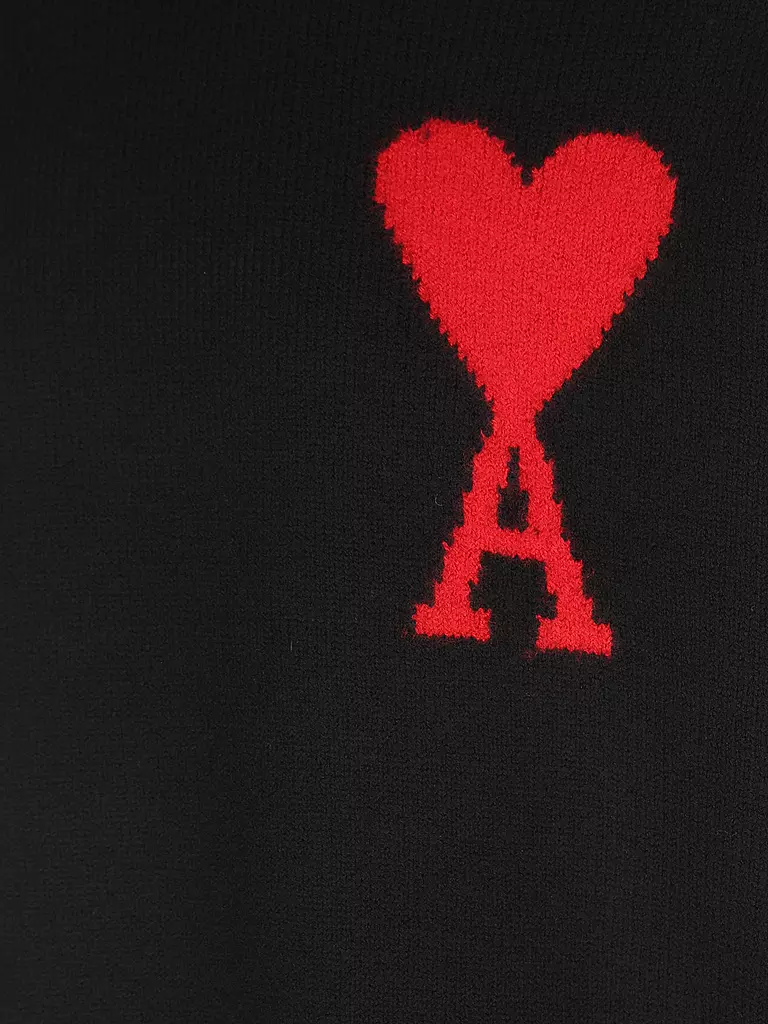 AMI PARIS Rollkragenpullover schwarz