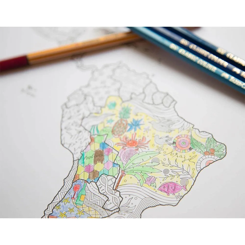 Awesome maps Coloring Karte
