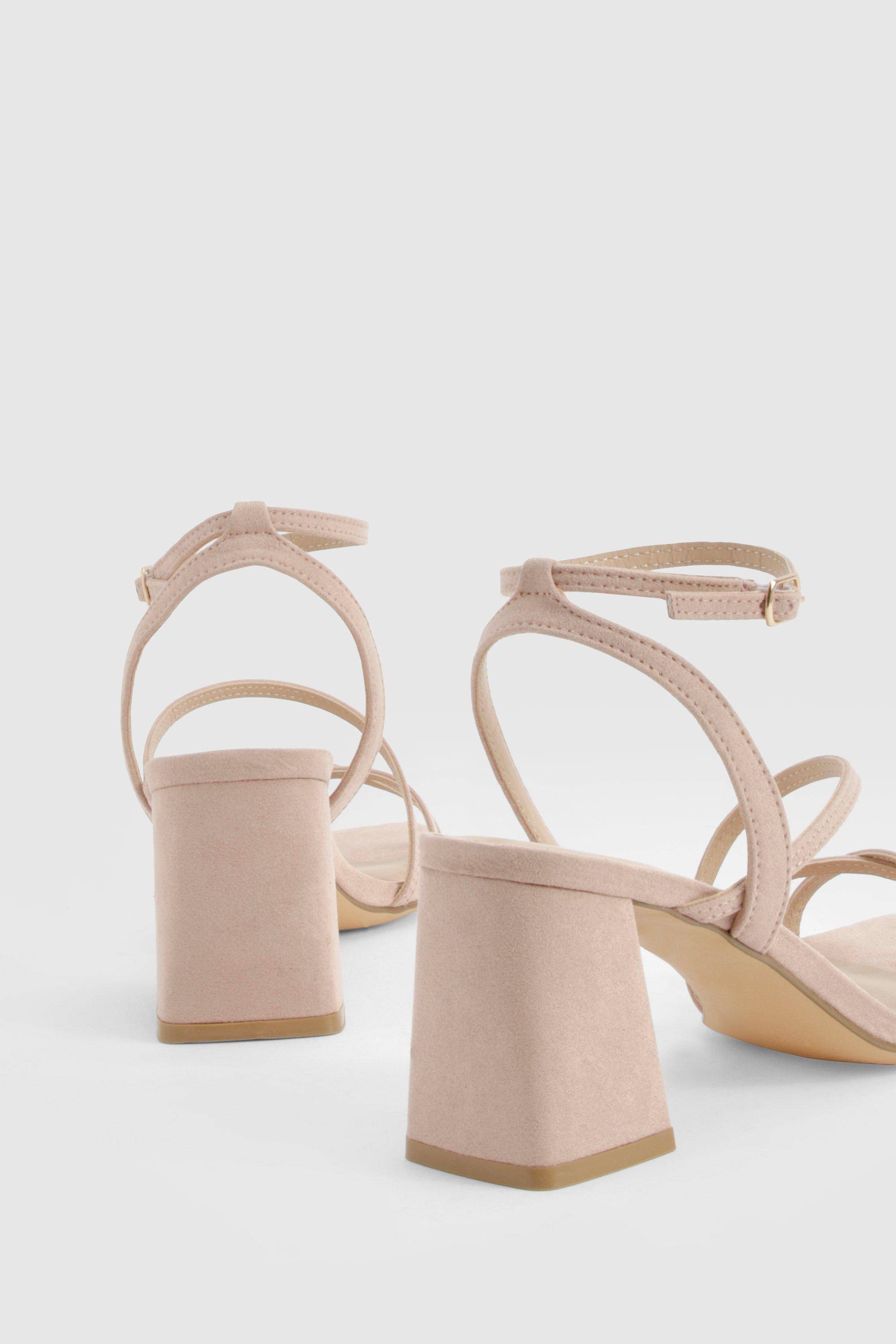boohoo Sandales À Brides Avec Talon Bloc Moyen