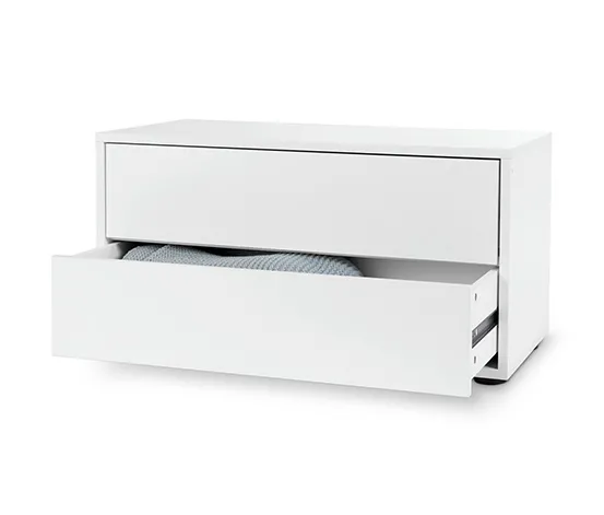 Regalmodul »Flemming«, ca. 75 x 37,5 cm, mit 2 Schubladen, weiß