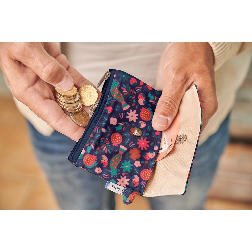 Mini Pochette Porte-Monnaie Huppette Fleurie