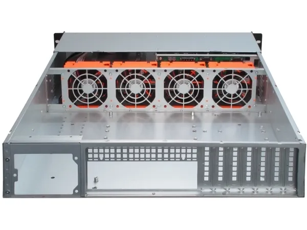 Inter-Tech IPC 2U-2406 - Rack-monterbar - 2U - SSI EEB - SATA - hot-swap - ingen strømforsyning - USB