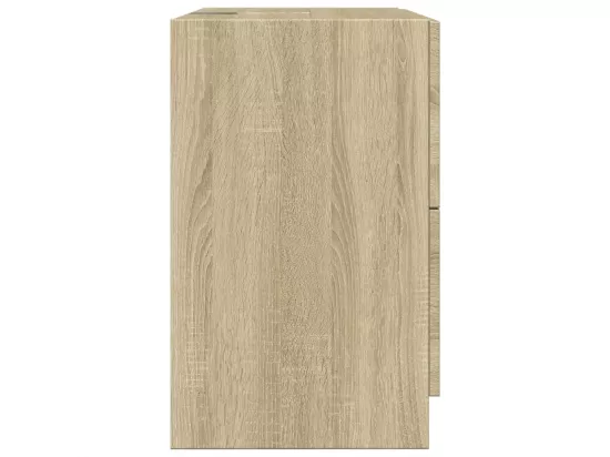 Armoire d'évier chêne sonoma 59x37x59 cm bois d'ingénierie