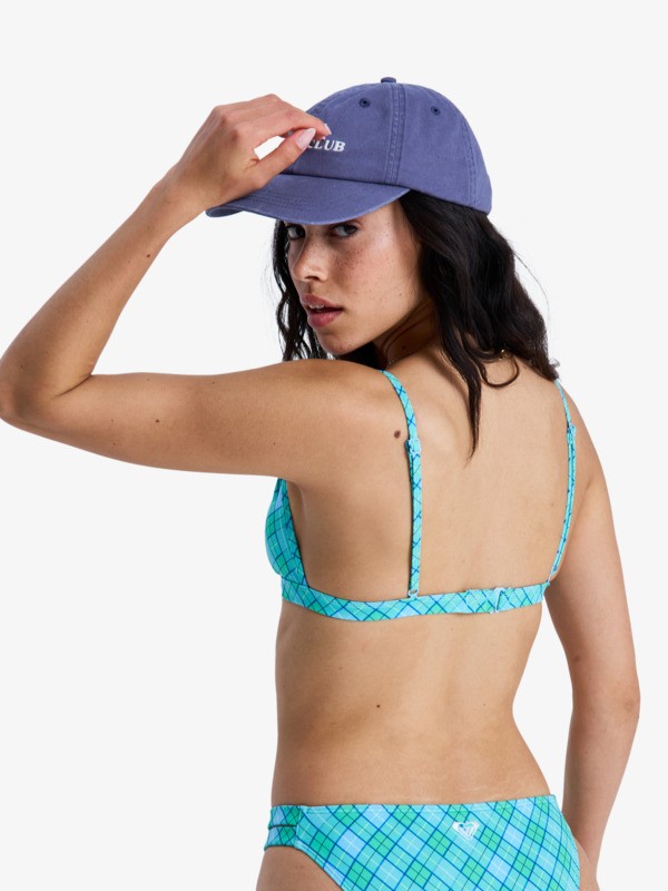 Printed Essentials Fixed Tri Haut de bikini triangle Vert Femme