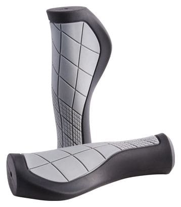 Paire de Poignée Ergonomique SB3 Confort Noir / Gris