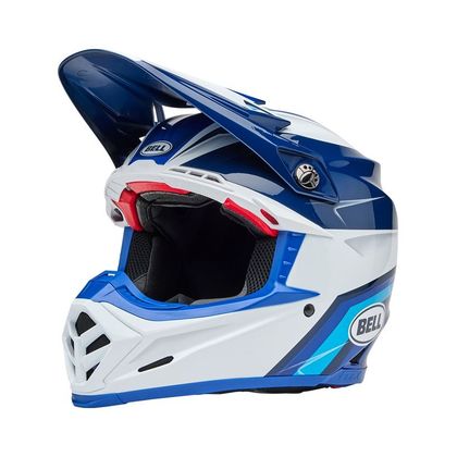 Casque cross Bell MOTO-9S FLEX MERCHANT 2025 - Bleu / Bleu
