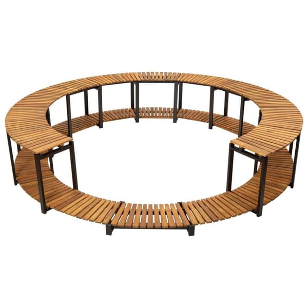 vidaXL Bassengkant 273x53 cm heltre akasie
