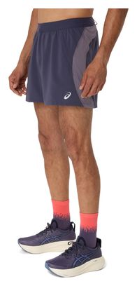 Short Asics Road 5in Violet Homme