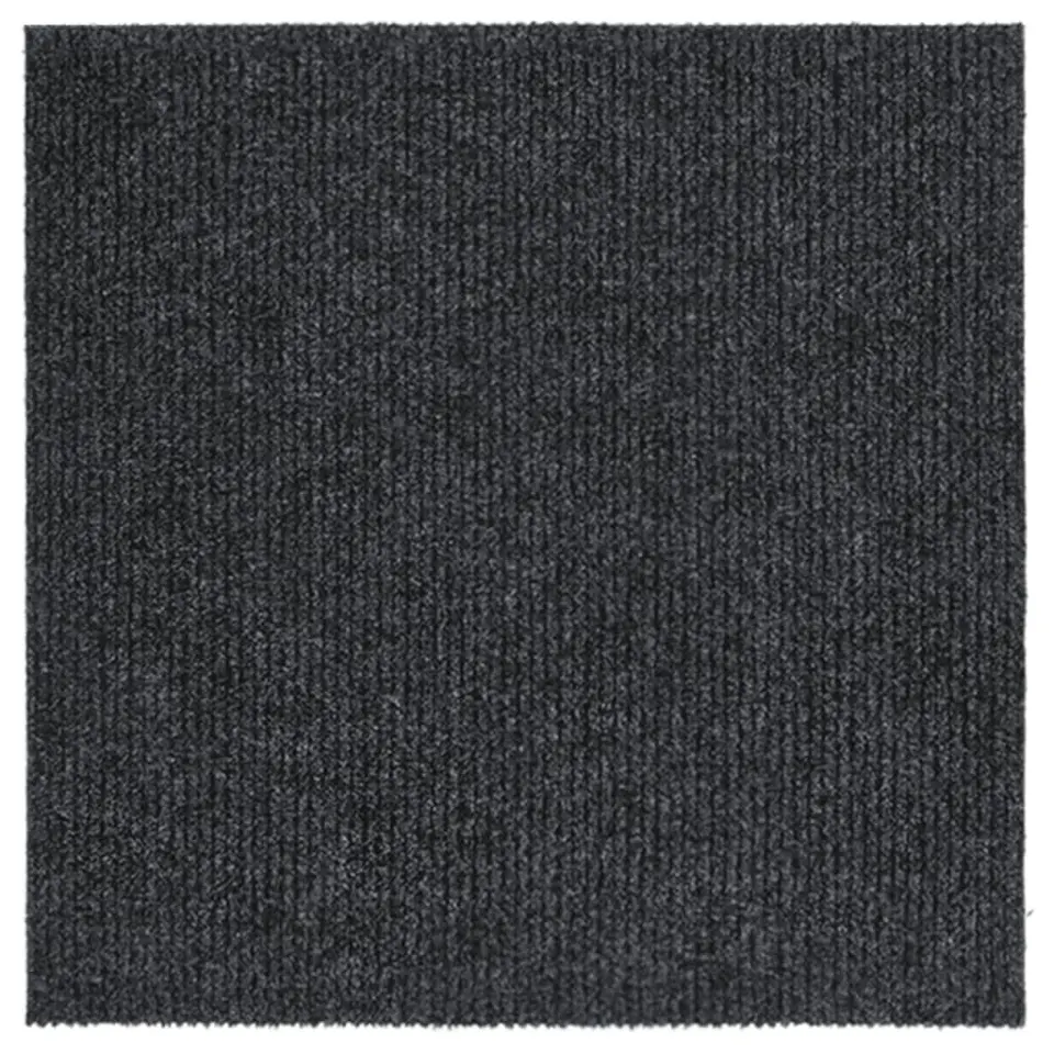 vidaXL - Vloerkleed - Antraciet - Polypropyleen - 100 x 100 cm