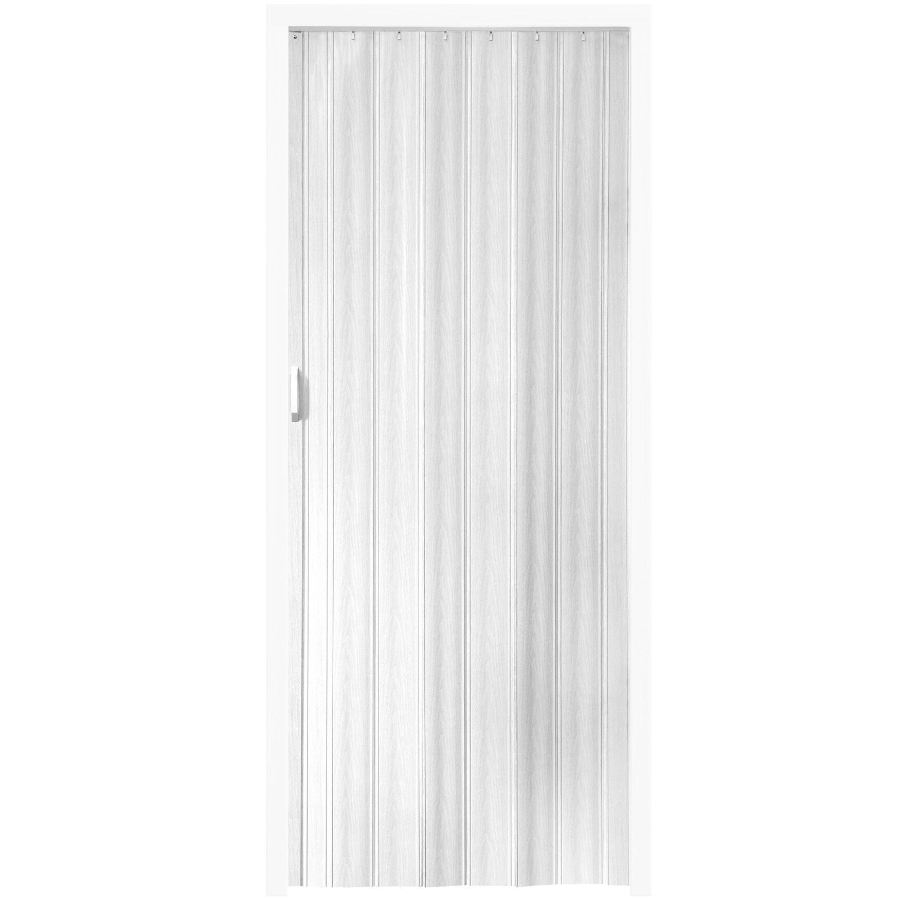 tectake® Falttür, Doppelwandprofil mit Schiebegriff, mit Magnetverschluss, 80 x 203 cm