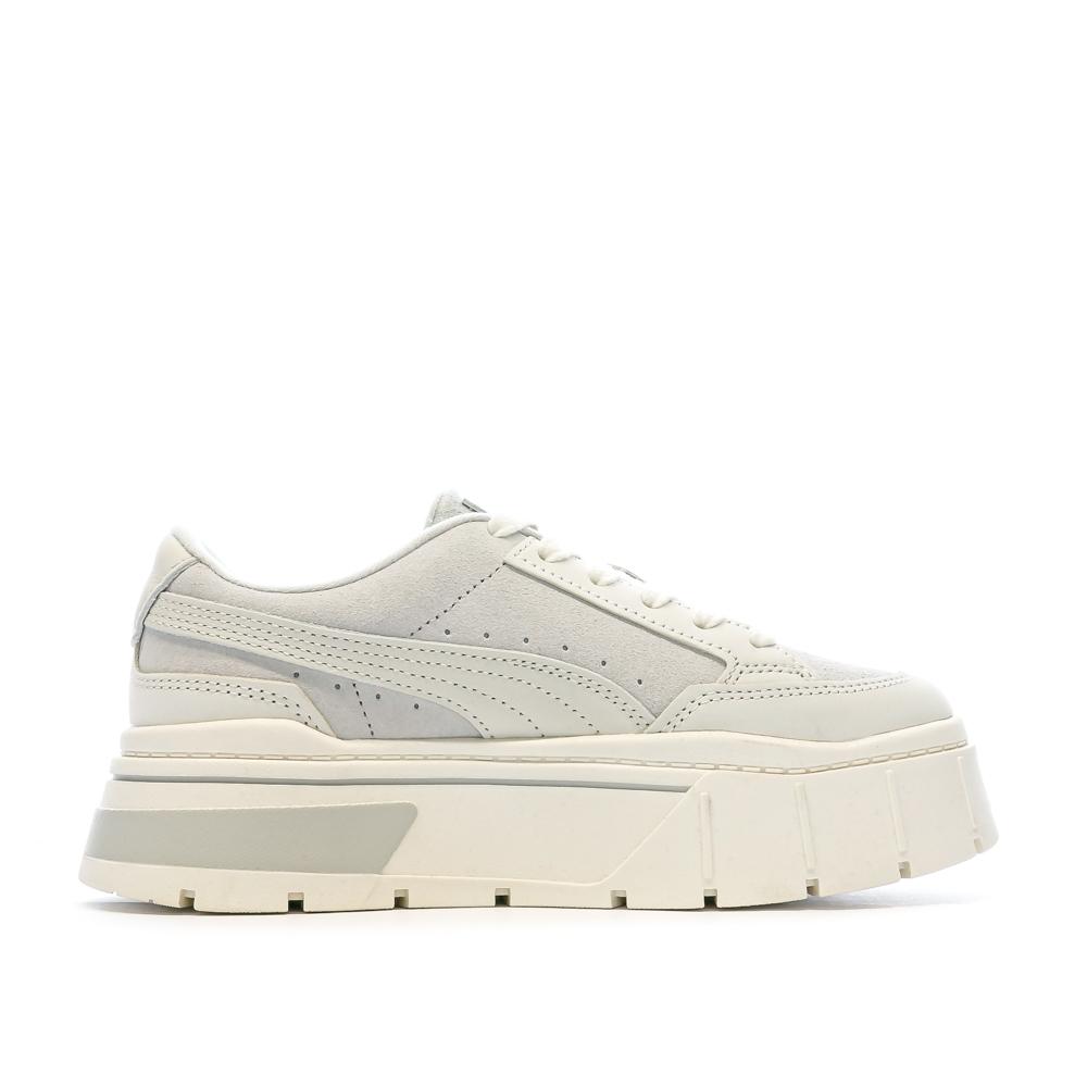 Puma Baskets Grise/Écru Femme PUMA Mayze Stack Selflove
