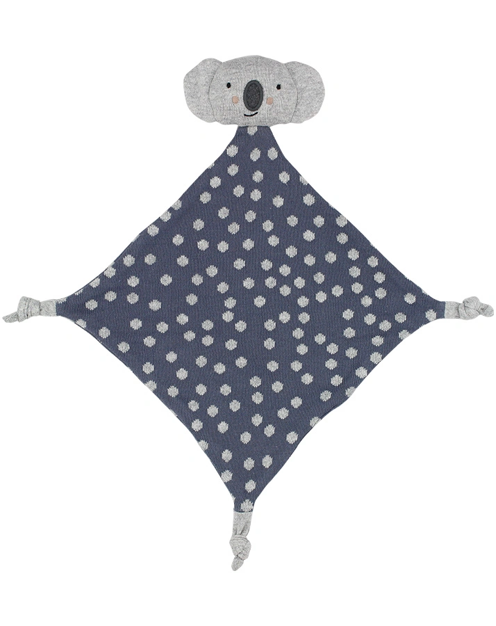 Schnuffeltuch KOALA in grau/blau