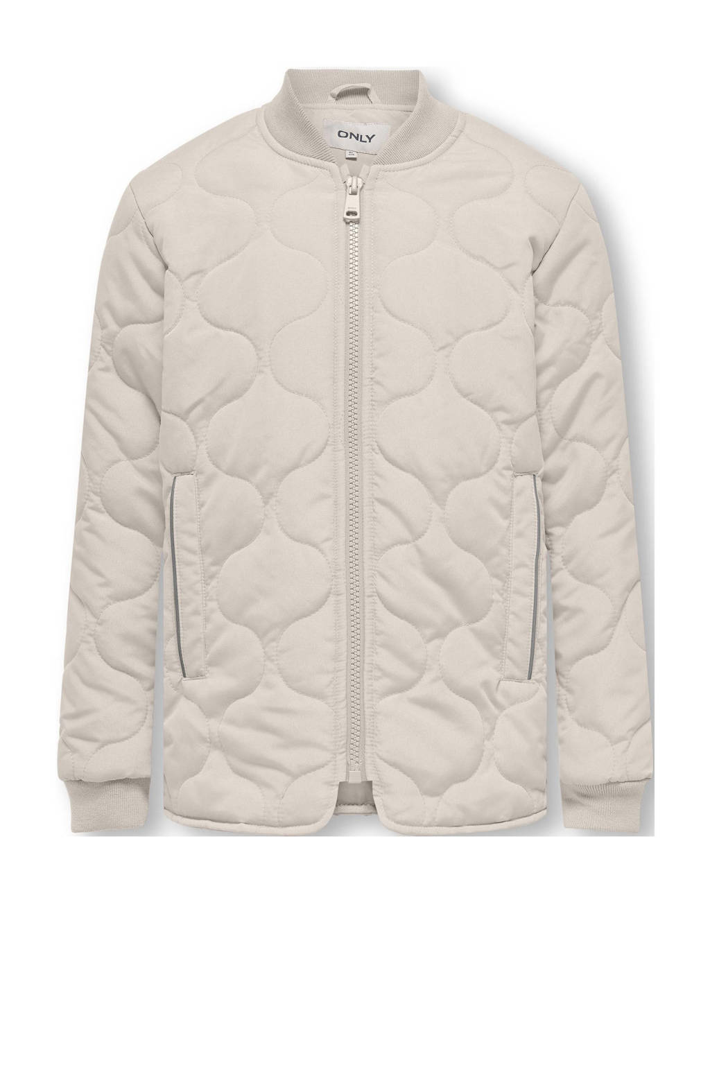 ONLY quilted gewatteerde tussenjas KOGANNA greige