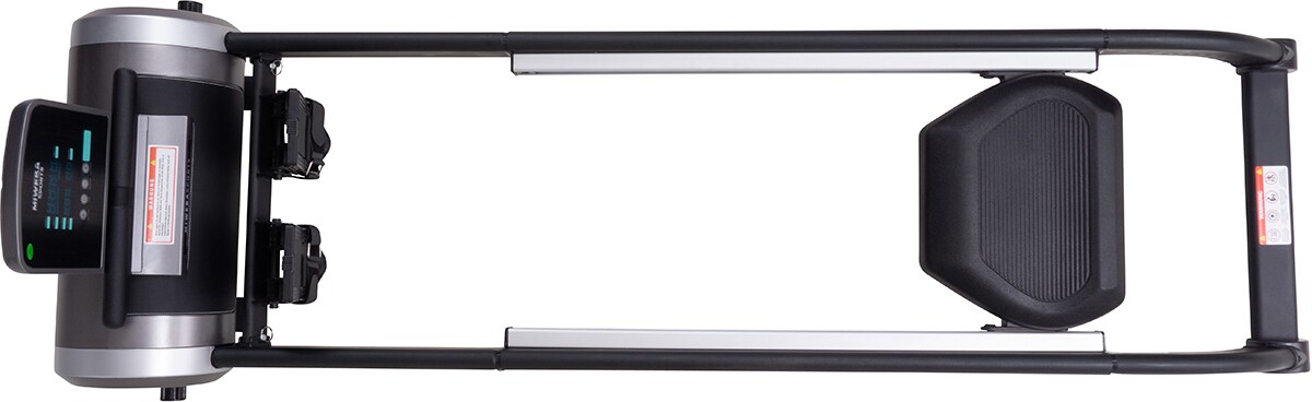 Miweba Sports Rudergerät MR100, Rudermaschine kompakt, Schaumstoff-Sitz, Display, Magnetbremse (Grau)