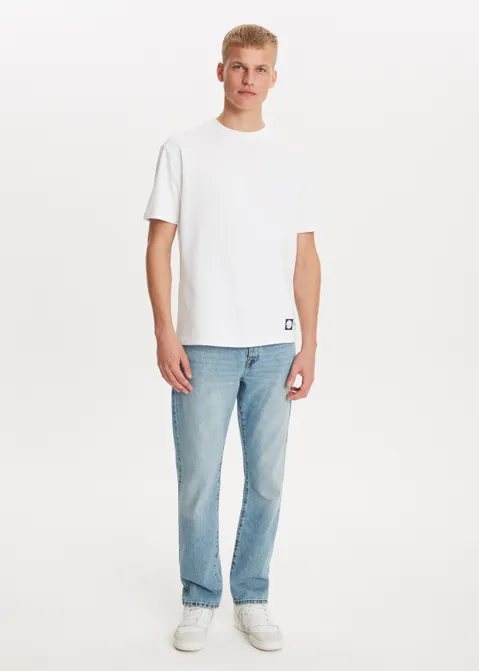 T-shirt met print electric blur wit (WIT)