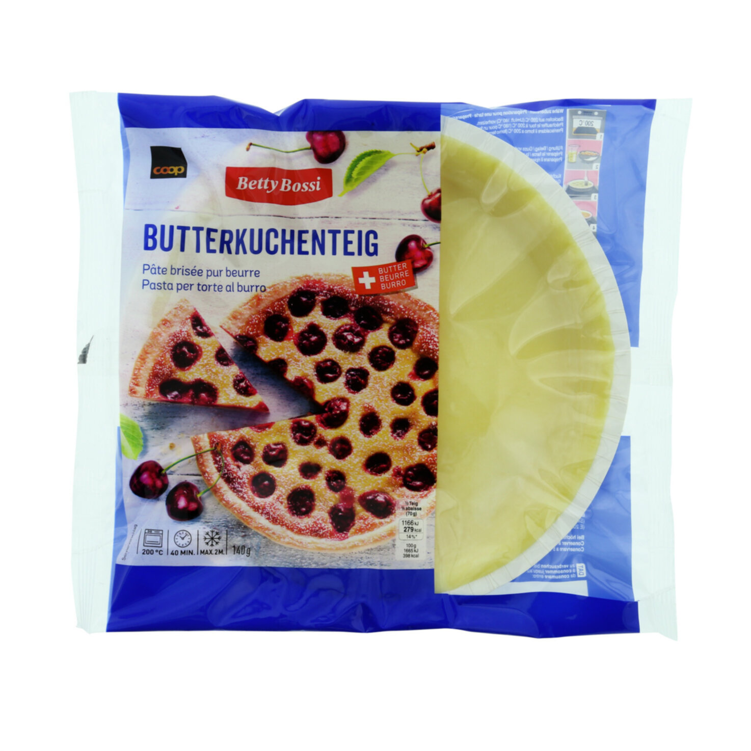 Betty Bossi Butterkuchenteig in Backschale