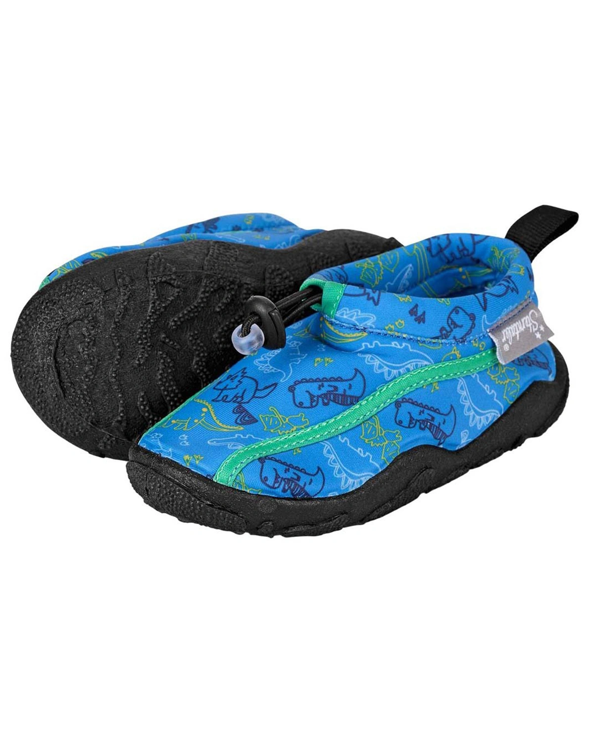 Badeschuhe DINO in leuchtblau